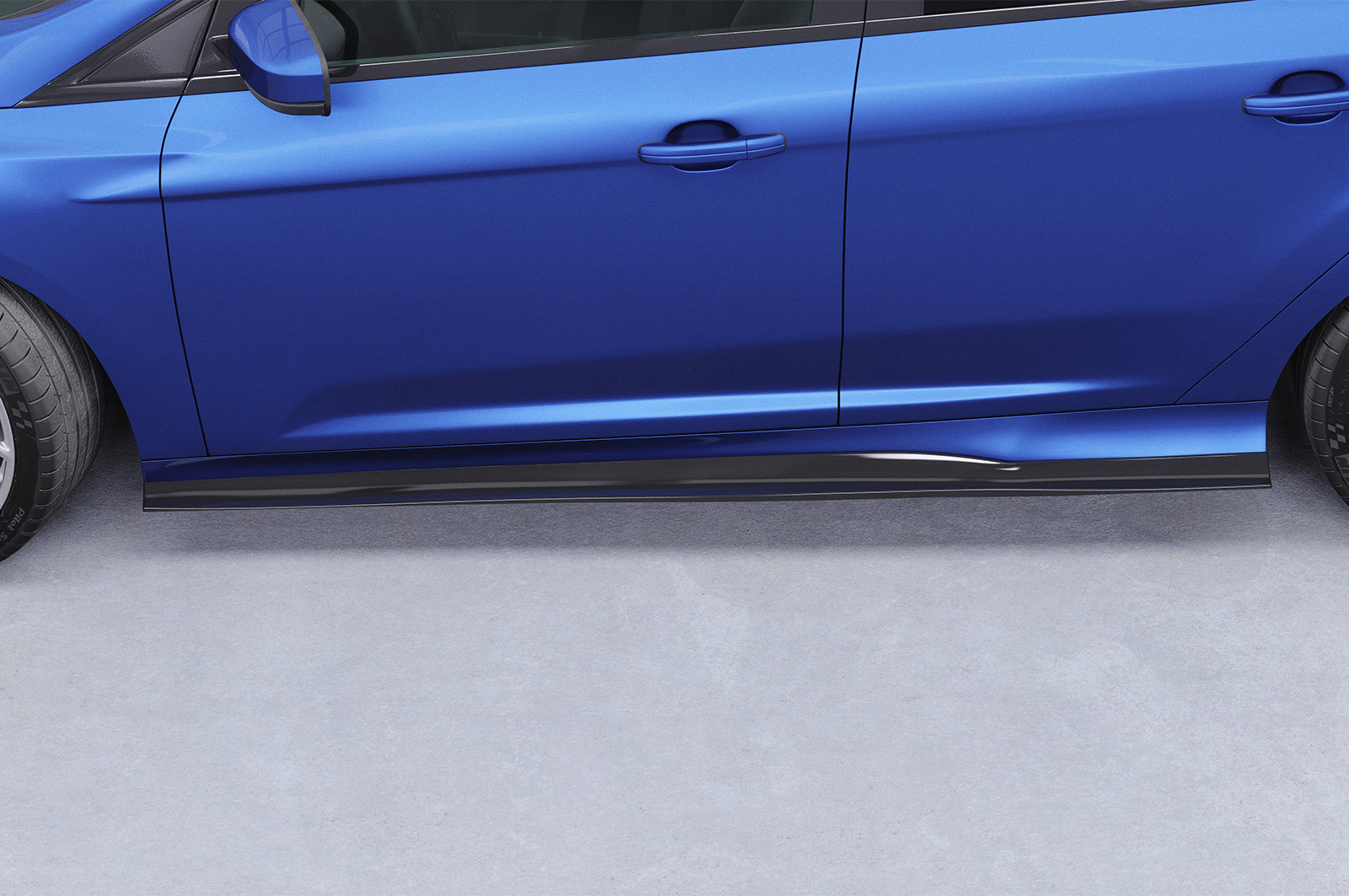 CSR Seitenschweller mit ABE für Ford Focus MK3 ST/ST-Line SS489-G Glossy schwarz Hochglanz (keine Lackierung erforderlich)