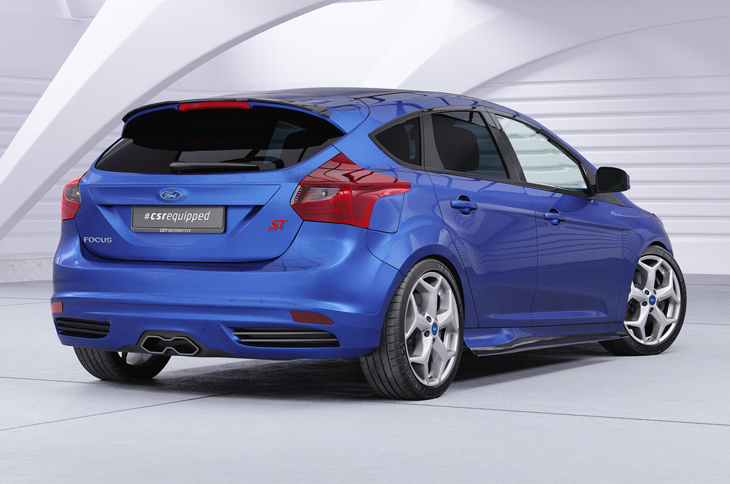 CSR Seitenschweller mit ABE für Ford Focus MK3 ST/ST-Line SS489-G Glossy schwarz Hochglanz (keine Lackierung erforderlich)