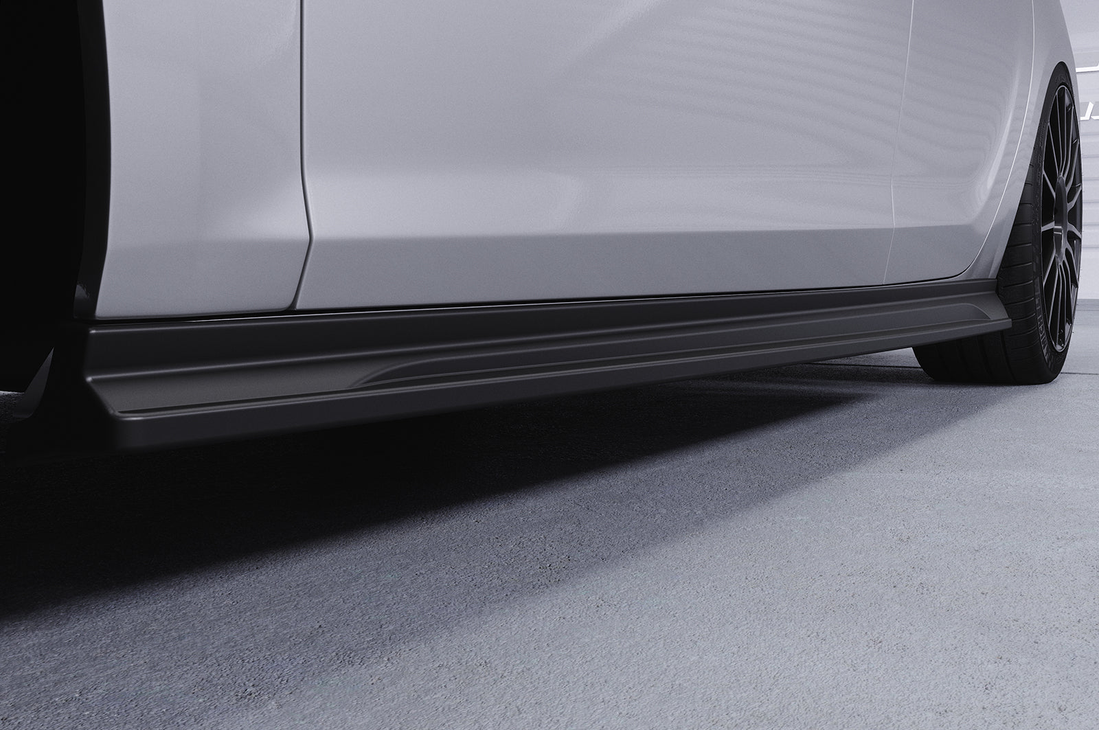 CSR Seitenschweller mit ABE für Opel Astra J Sports Tourer SS504-G Glossy schwarz Hochglanz (keine Lackierung erforderlich)