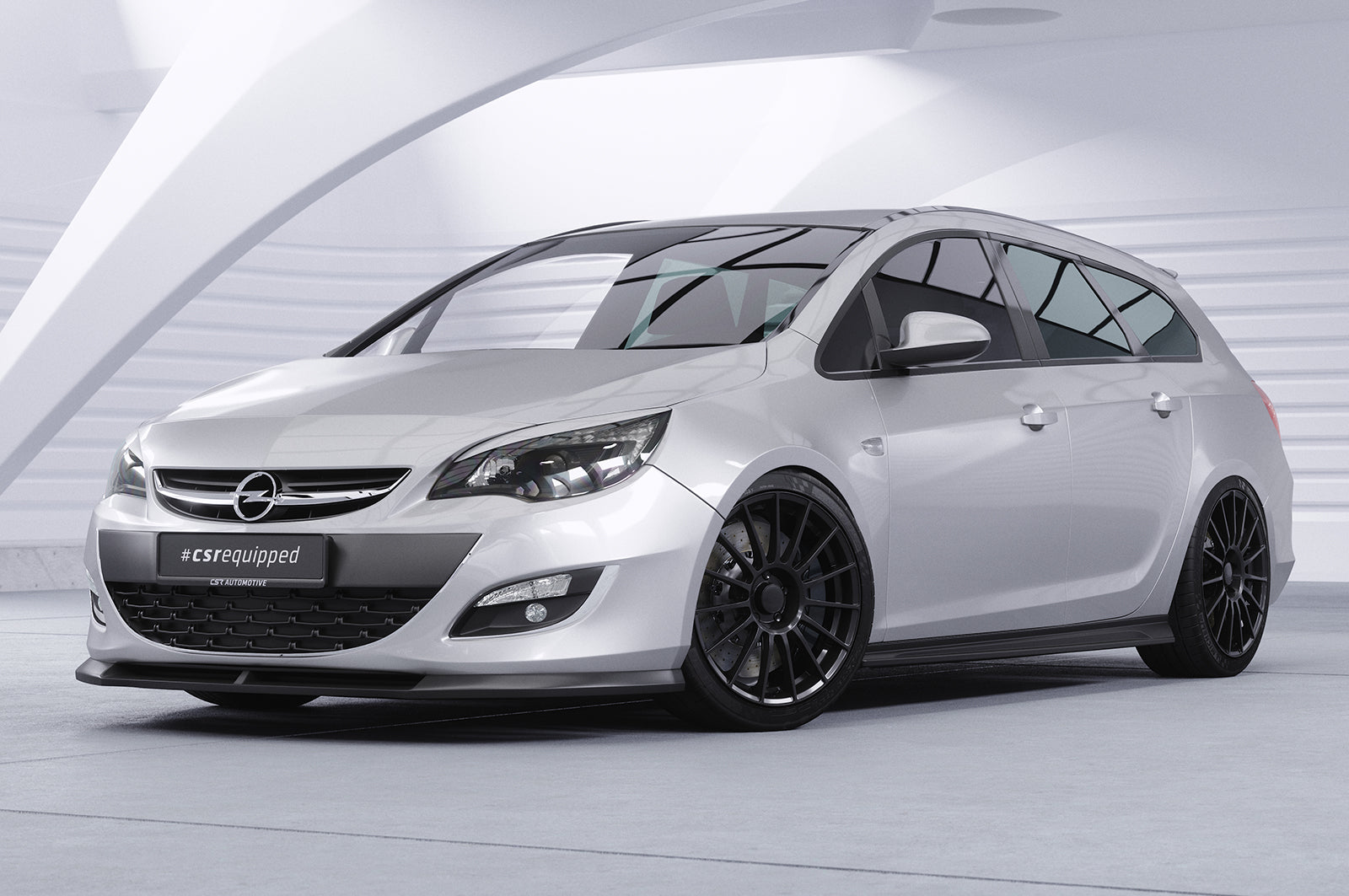 CSR Seitenschweller mit ABE für Opel Astra J Sports Tourer SS504-G Glossy schwarz Hochglanz (keine Lackierung erforderlich)