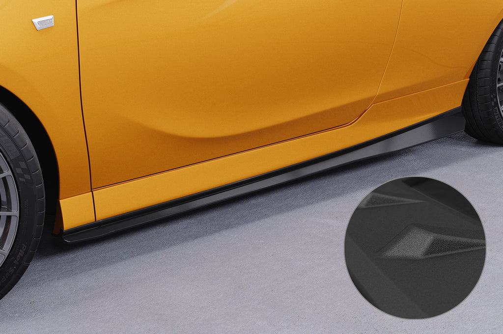 CSR Seitenschweller mit ABE für Opel Corsa E OPC SS507-S Strukturiert schwarz matt (keine Lackierung erforderlich)