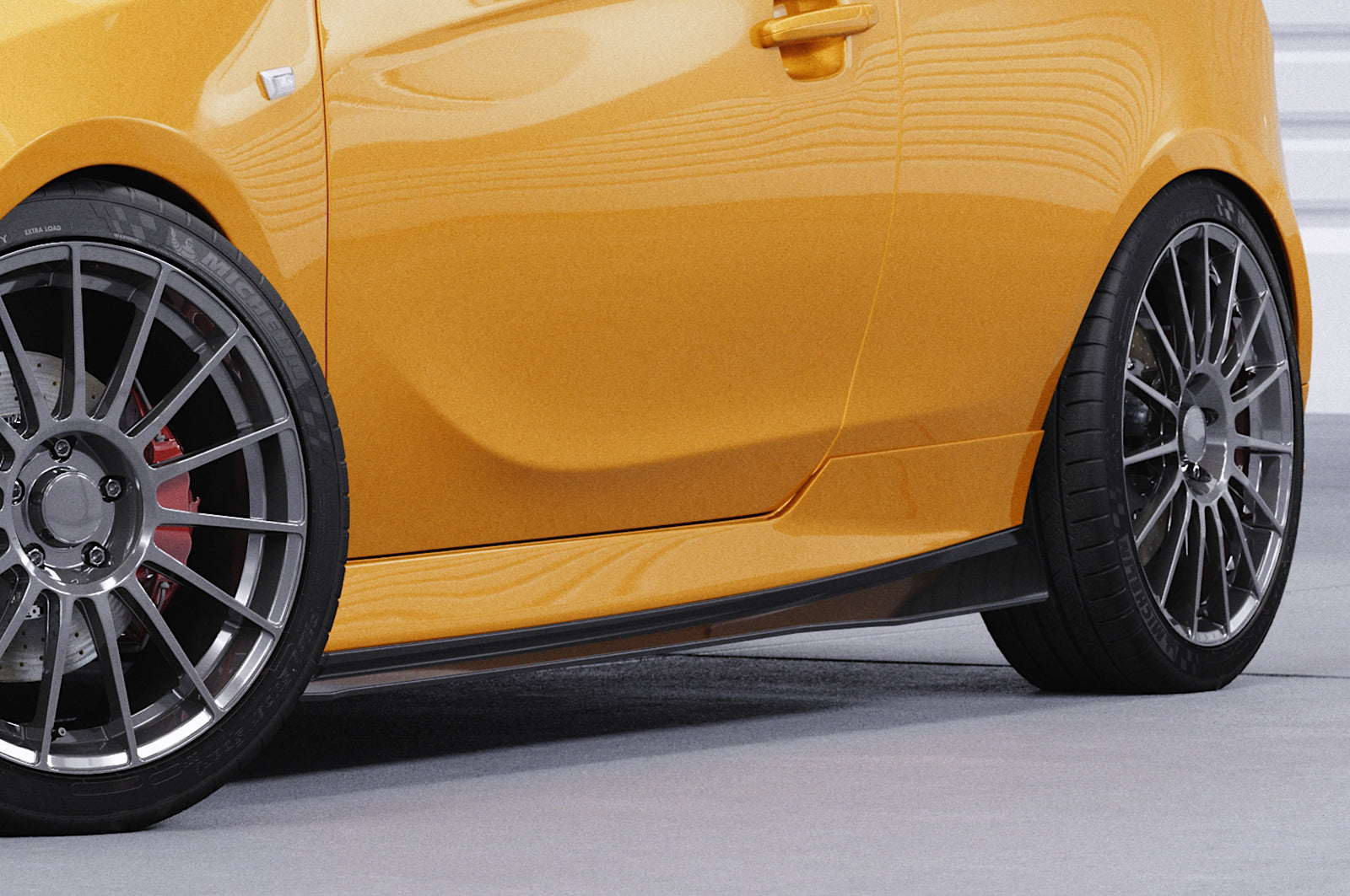CSR Seitenschweller mit ABE für Opel Corsa E OPC SS507-L Unlackiert roh (Lackierung erforderlich)