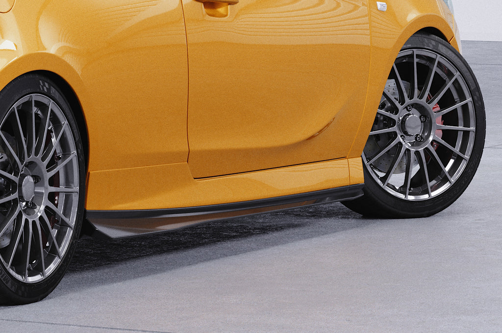 CSR Seitenschweller mit ABE für Opel Corsa E OPC SS507-S Strukturiert schwarz matt (keine Lackierung erforderlich)