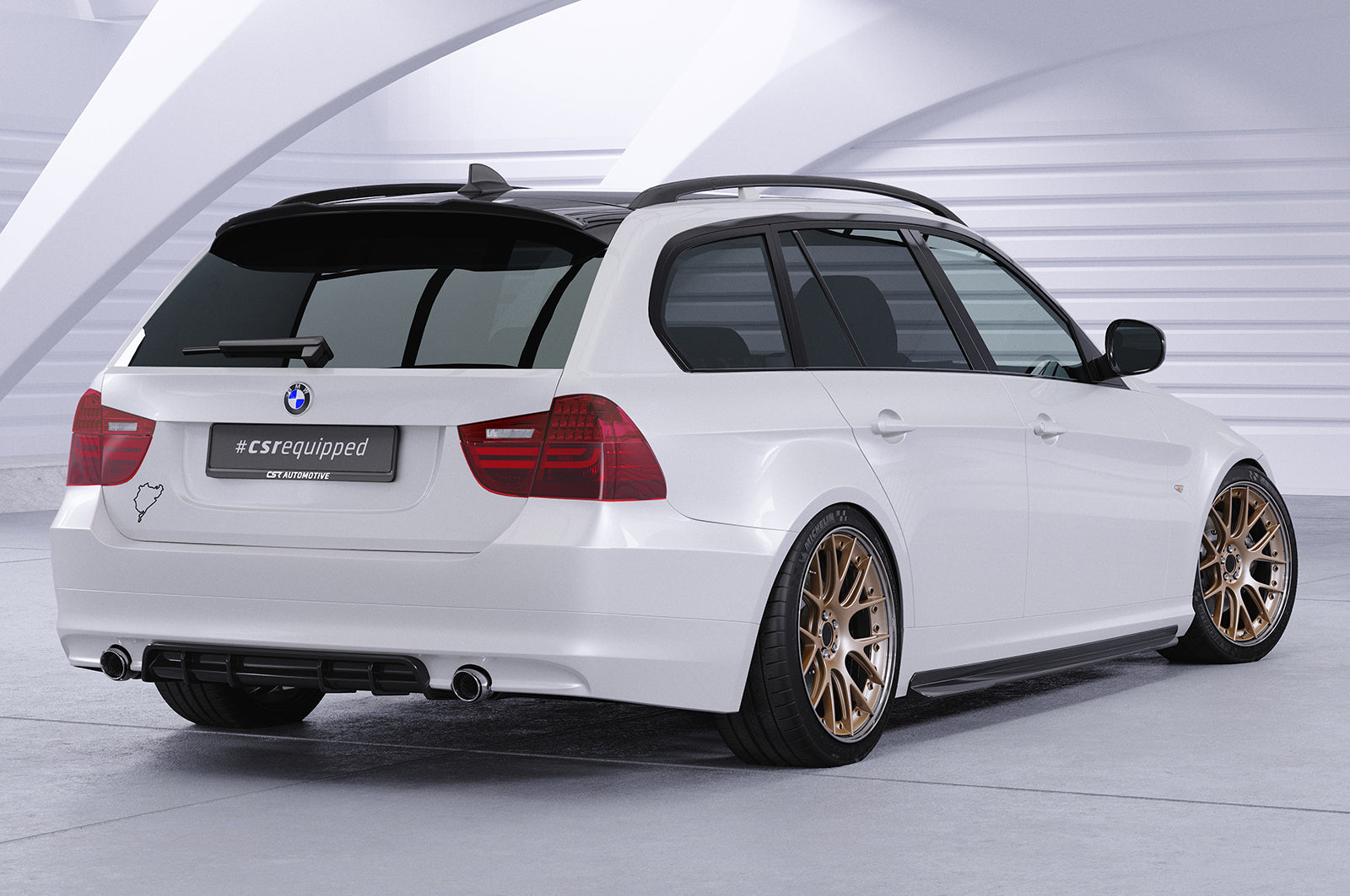 CSR Seitenschweller mit ABE für BMW 3er E90 / E91 SS513-L Unlackiert roh (Lackierung erforderlich)