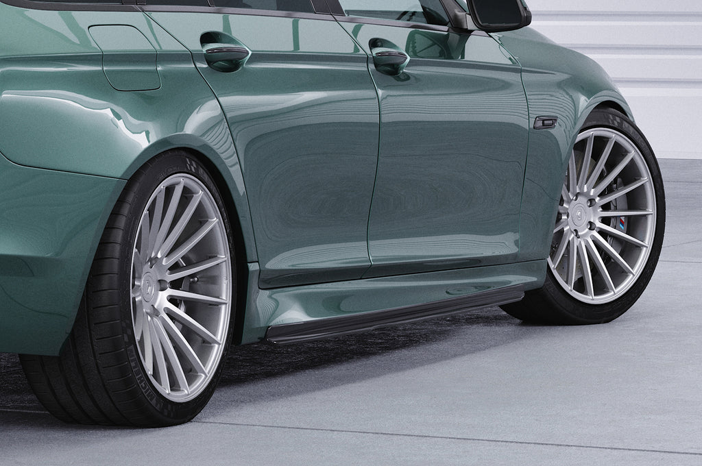 CSR Seitenschweller mit ABE für BMW 5er F10 / F11 M-Paket SS515-S Strukturiert schwarz matt (keine Lackierung erforderlich)
