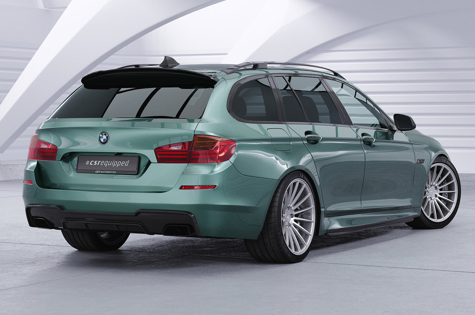 CSR Seitenschweller mit ABE für BMW 5er F10 / F11 M-Paket SS515-S Strukturiert schwarz matt (keine Lackierung erforderlich)