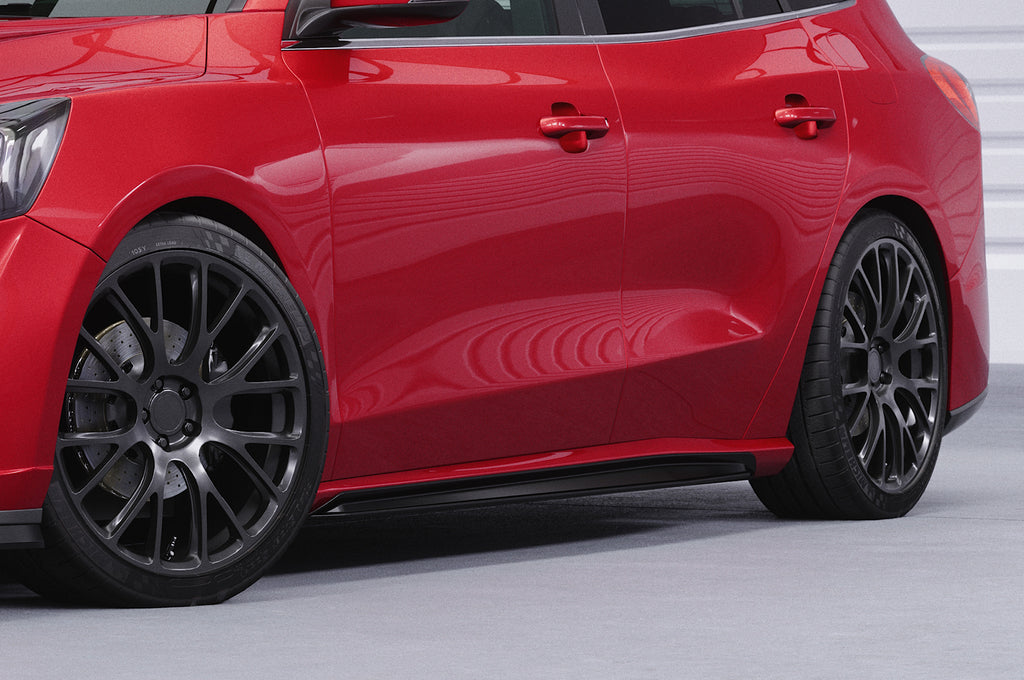 CSR Seitenschweller mit ABE für Ford Focus MK4 Turnier SS518-S Strukturiert schwarz matt (keine Lackierung erforderlich)