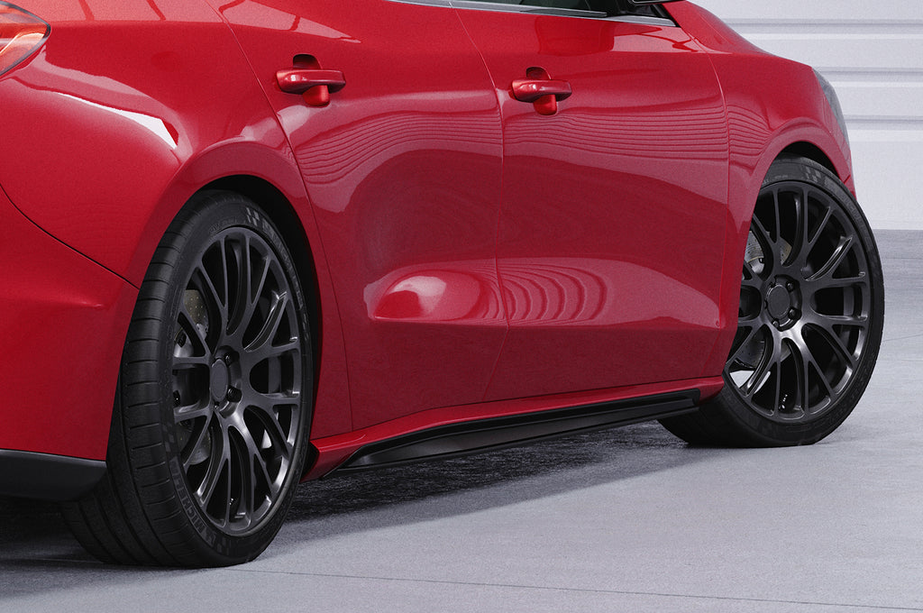 CSR Seitenschweller mit ABE für Ford Focus MK4 Turnier SS518-S Strukturiert schwarz matt (keine Lackierung erforderlich)