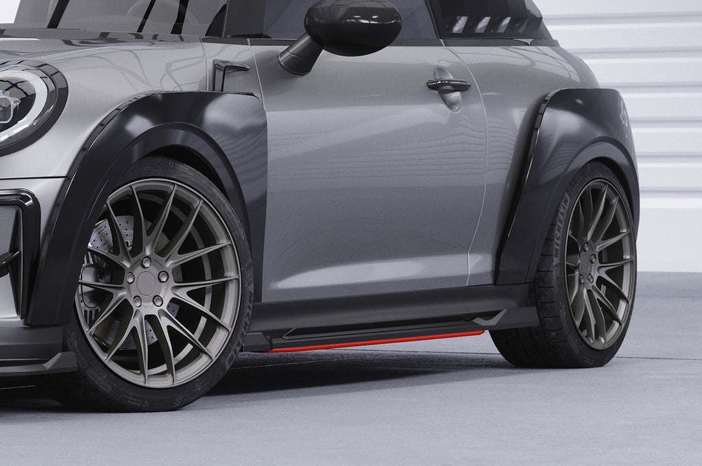 CSR Seitenschweller mit ABE für Mini F56 / F57 SS520-C Carbon Look Hochglanz (keine Lackierung erforderlich)