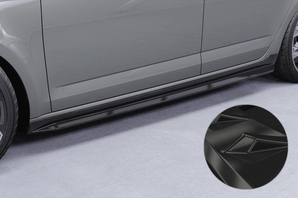 CSR Seitenschweller mit ABE für Skoda Octavia 3 Typ 5E SS523-G Glossy schwarz Hochglanz (keine Lackierung erforderlich)