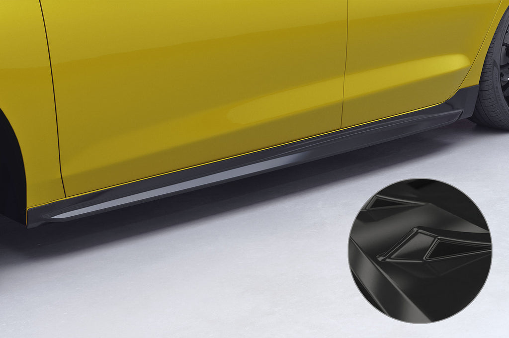 CSR Seitenschweller mit ABE für Skoda Octavia 4 SS525-G Glossy schwarz Hochglanz (keine Lackierung erforderlich)