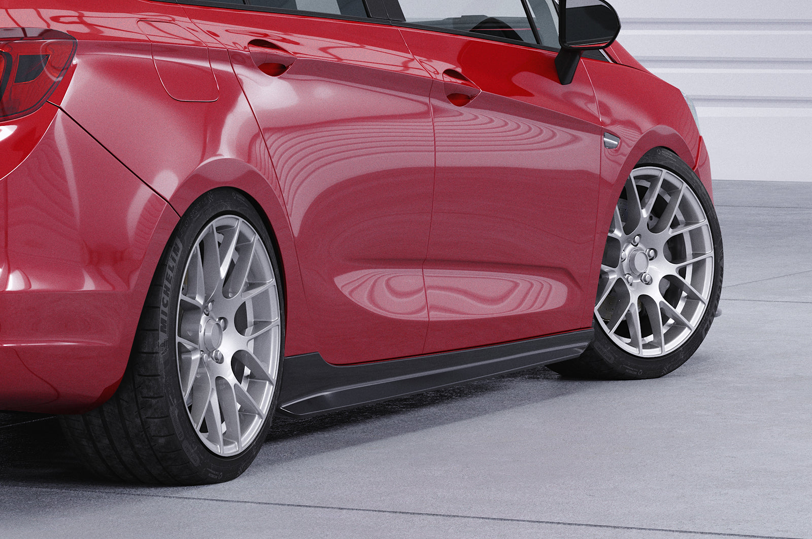 CSR Seitenschweller mit ABE für Opel Astra K SS526-G Glossy schwarz Hochglanz (keine Lackierung erforderlich)