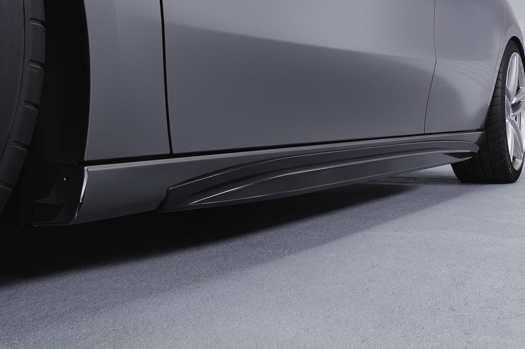 CSR Seitenschweller mit ABE für Mercedes-Benz A-Klasse (W177) SS527-C Carbon Look Hochglanz (keine Lackierung erforderlich)