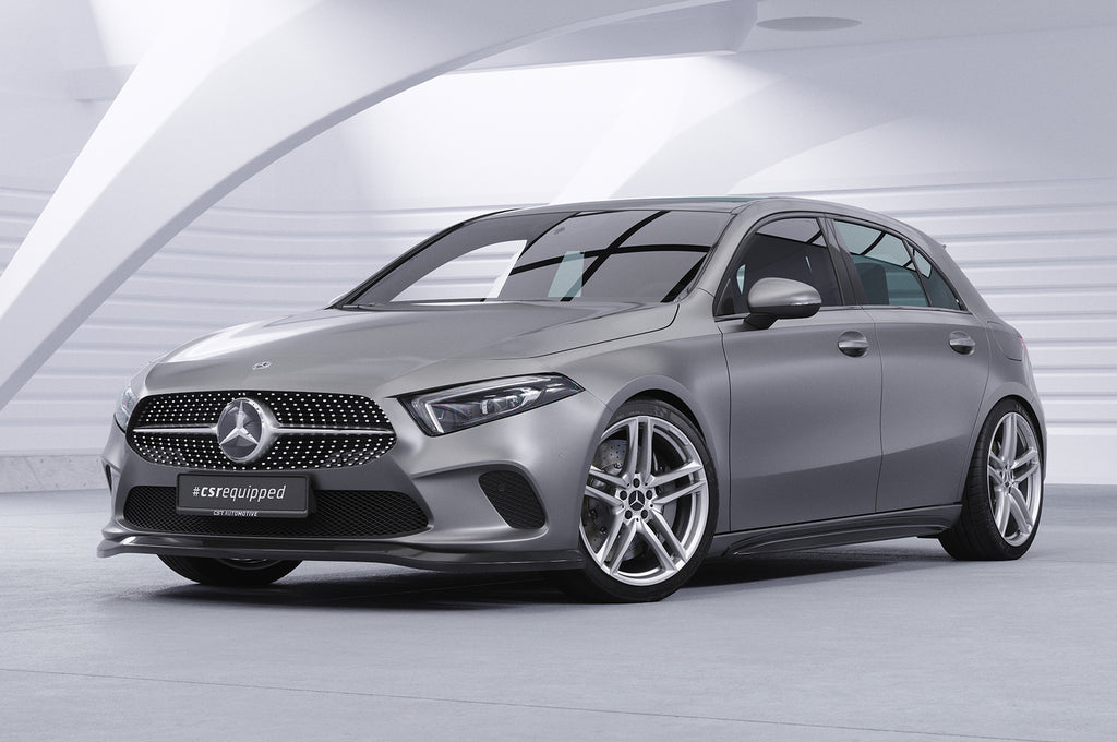CSR Seitenschweller mit ABE für Mercedes-Benz A-Klasse (W177) SS527-C Carbon Look Hochglanz (keine Lackierung erforderlich)