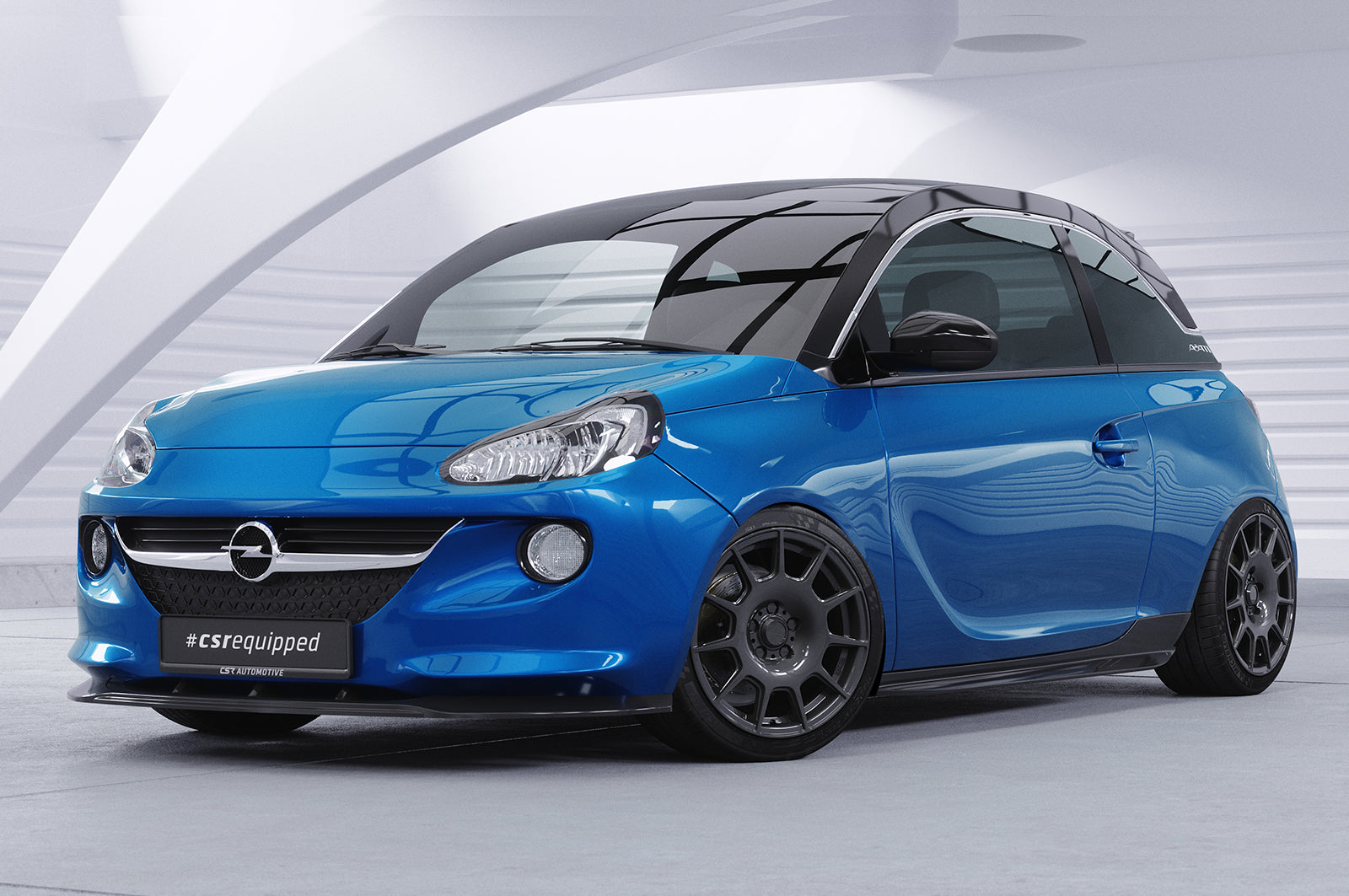CSR Seitenschweller mit ABE für Opel Adam SS531-C Carbon Look Hochglanz (keine Lackierung erforderlich)