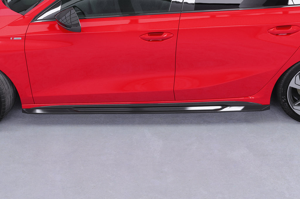 CSR Seitenschweller mit ABE für Audi A3 S-Line / S3 (8Y) SS532-C Carbon Look Hochglanz (keine Lackierung erforderlich)
