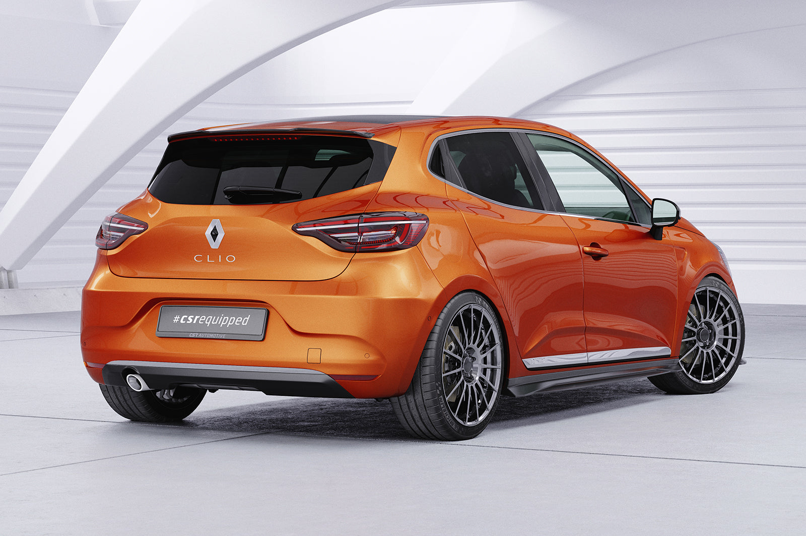 CSR Seitenschweller mit ABE für Renault Clio 5 SS536-S Strukturiert schwarz matt (keine Lackierung erforderlich)