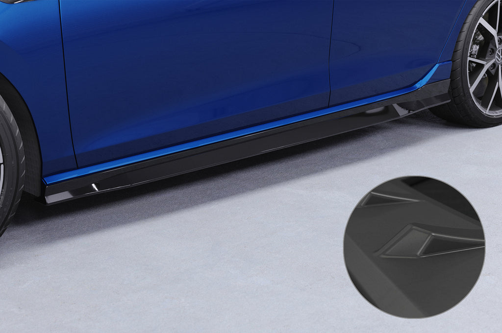 CSR Seitenschweller mit ABE für VW Golf 8 R SS538-L Unlackiert roh (Lackierung erforderlich)