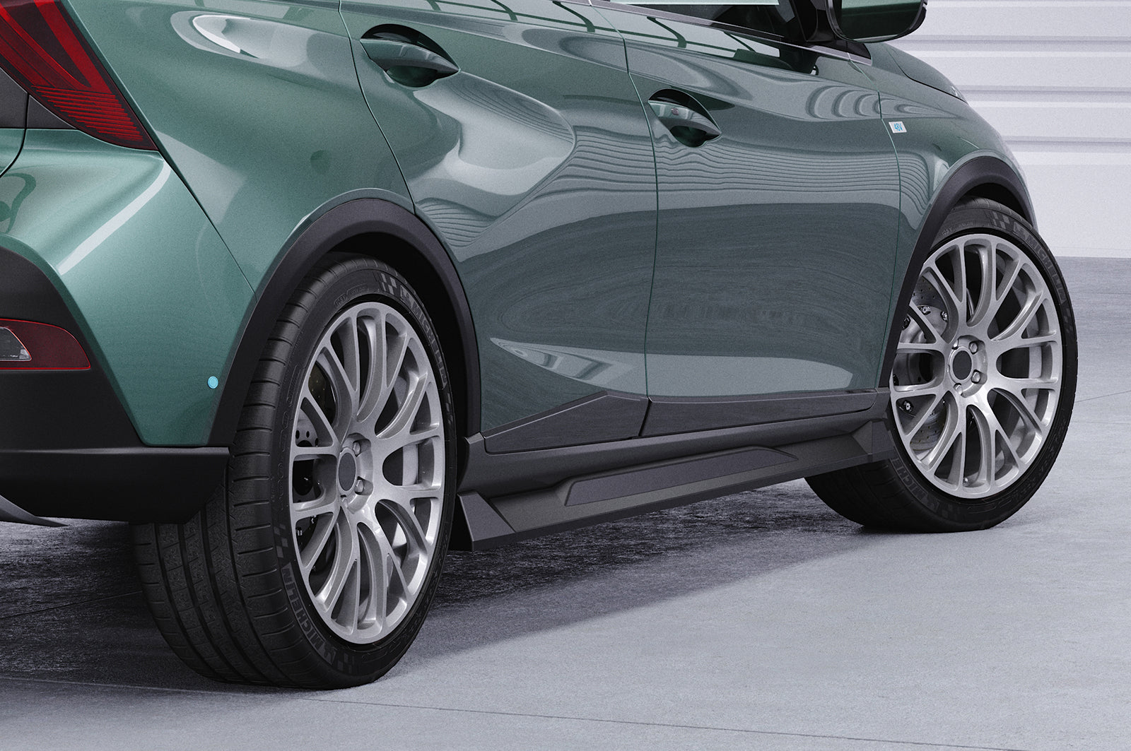 CSR Seitenschweller mit ABE für Hyundai Bayon SS540-G Glossy schwarz Hochglanz (keine Lackierung erforderlich)