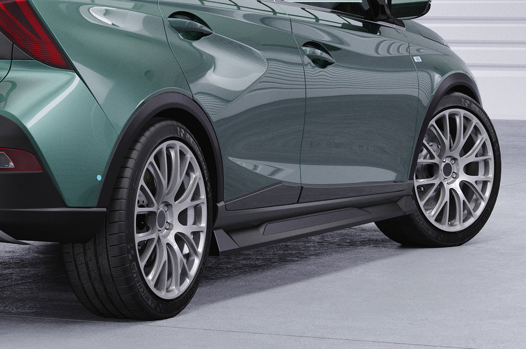 CSR Seitenschweller mit ABE für Hyundai Bayon SS540-C Carbon Look Hochglanz (keine Lackierung erforderlich)