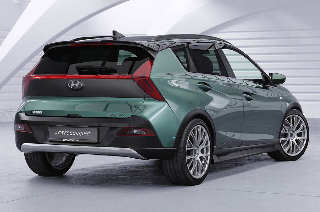 CSR Seitenschweller mit ABE für Hyundai Bayon SS540-C Carbon Look Hochglanz (keine Lackierung erforderlich)