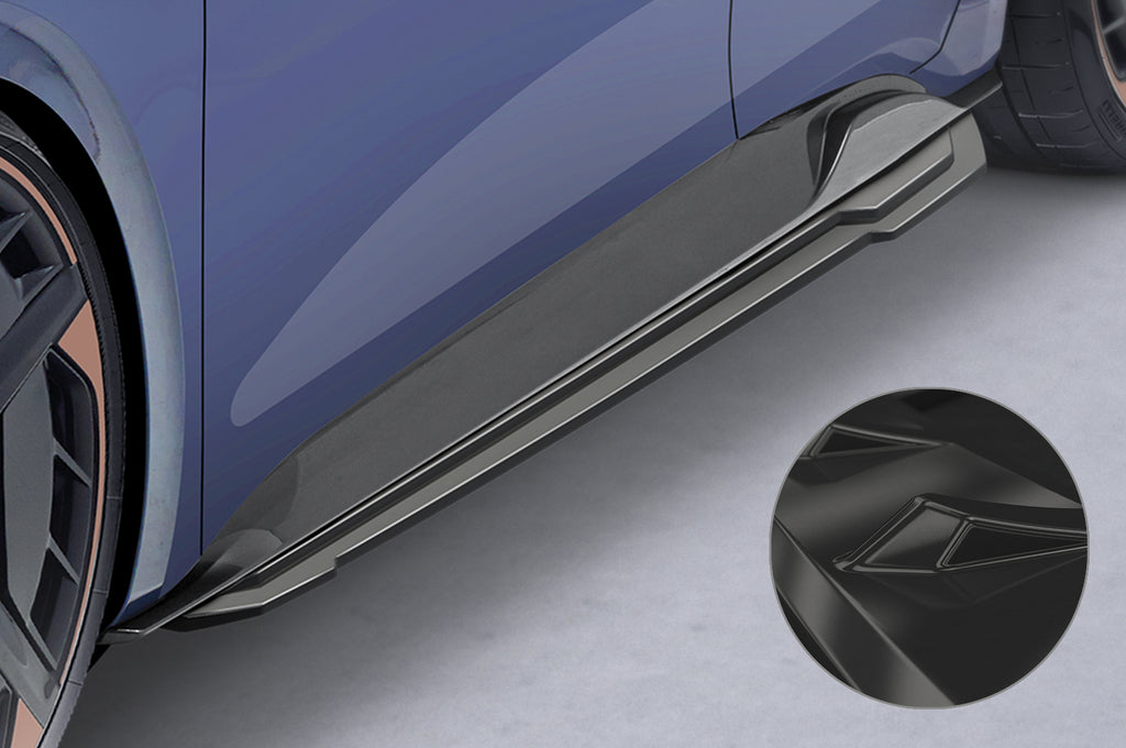 CSR Seitenschweller mit ABE für Cupra Born SS542-G Glossy schwarz Hochglanz (keine Lackierung erforderlich)