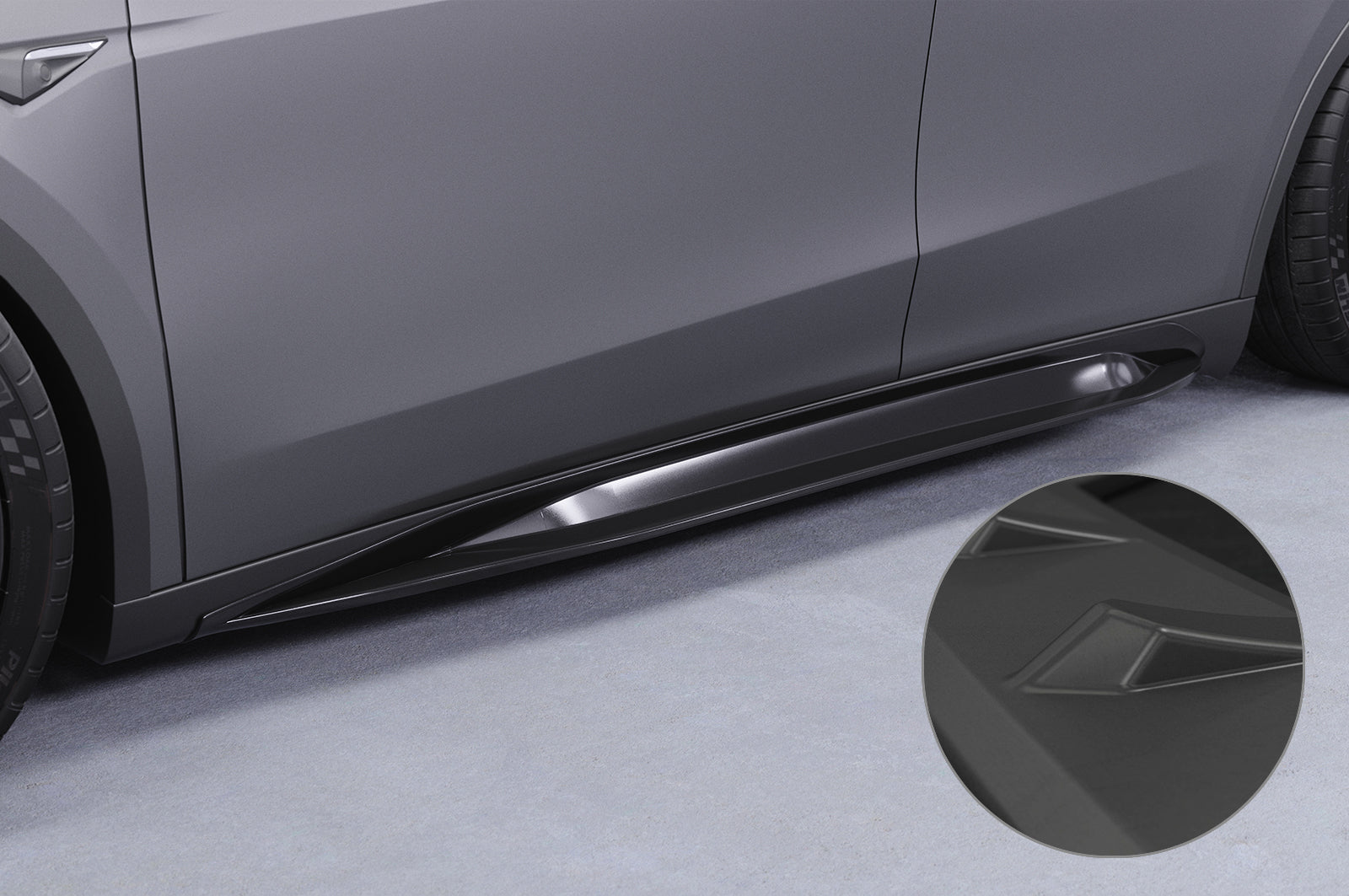 CSR Seitenschweller mit ABE für Tesla Model Y SS545-L Unlackiert roh (Lackierung erforderlich)