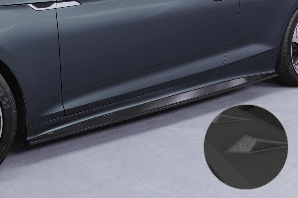CSR Seitenschweller mit ABE für Audi A5 (F5) Coupe / Cabrio SS548-S Strukturiert schwarz matt (keine Lackierung erforderlich)