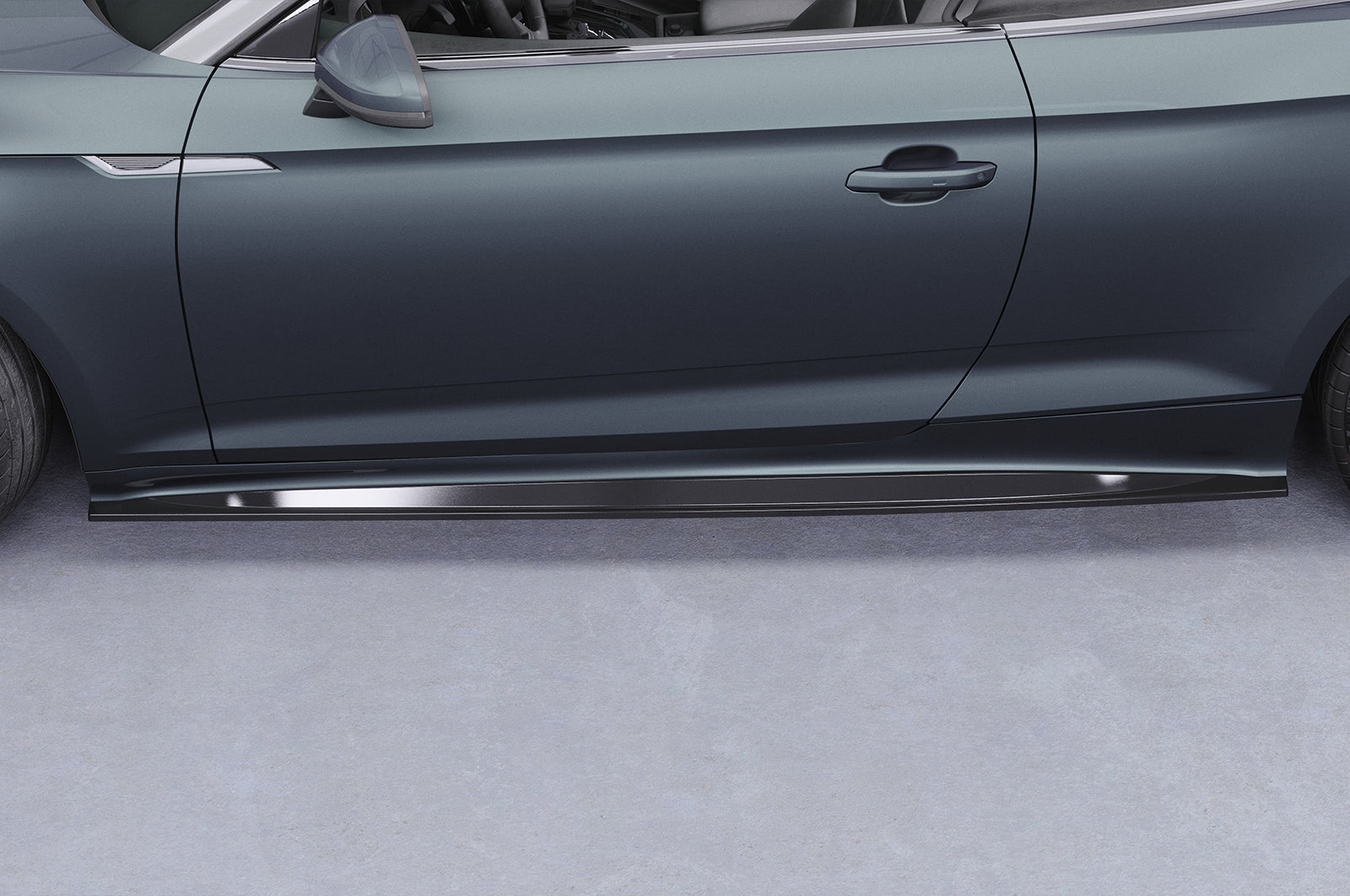 CSR Seitenschweller mit ABE für Audi A5 (F5) Coupe / Cabrio SS548-S Strukturiert schwarz matt (keine Lackierung erforderlich)
