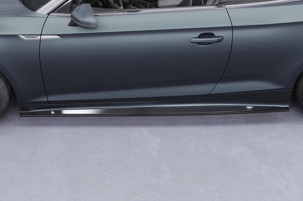 CSR Seitenschweller mit ABE für Audi A5 (F5) Coupe / Cabrio SS548-C Carbon Look Hochglanz (keine Lackierung erforderlich)