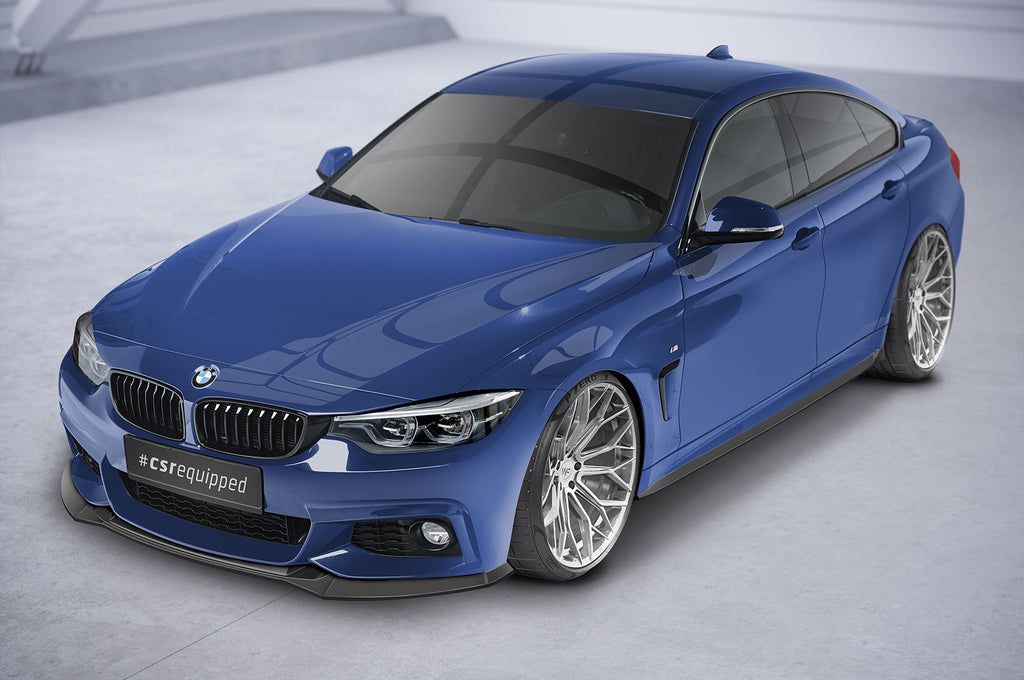 CSR Seitenschweller mit ABE für BMW 4er (F32, F33, F36) SS550-G Glossy schwarz Hochglanz (keine Lackierung erforderlich)