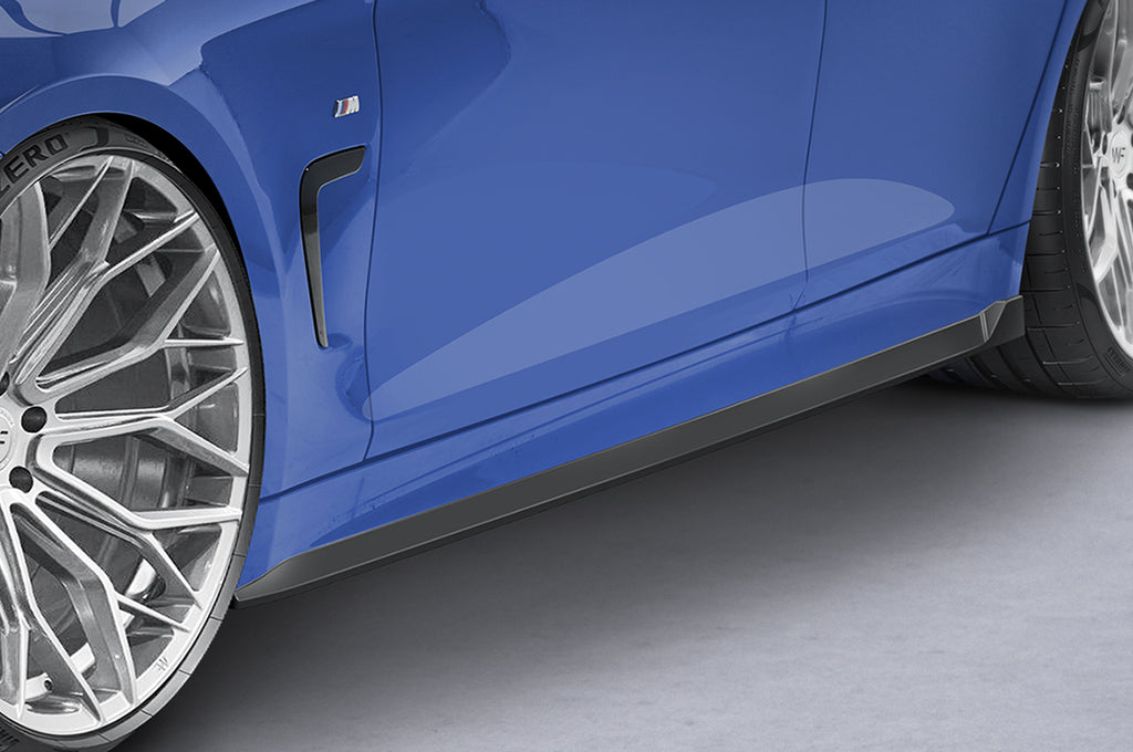 CSR Seitenschweller mit ABE für BMW 4er (F32, F33, F36) SS550-G Glossy schwarz Hochglanz (keine Lackierung erforderlich)