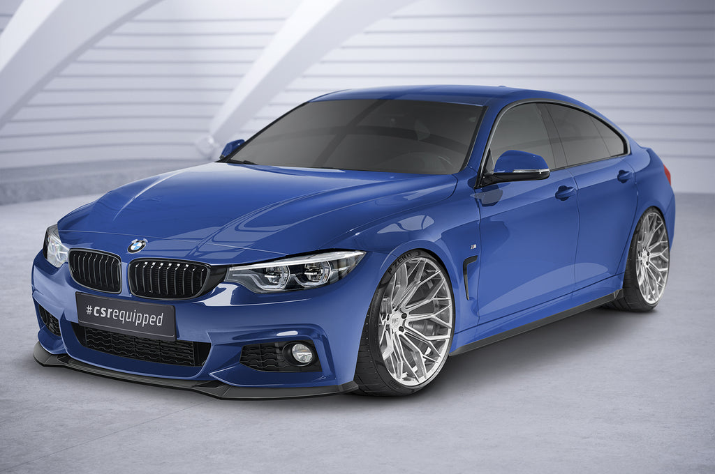 CSR Seitenschweller mit ABE für BMW 4er (F32, F33, F36) SS550-G Glossy schwarz Hochglanz (keine Lackierung erforderlich)