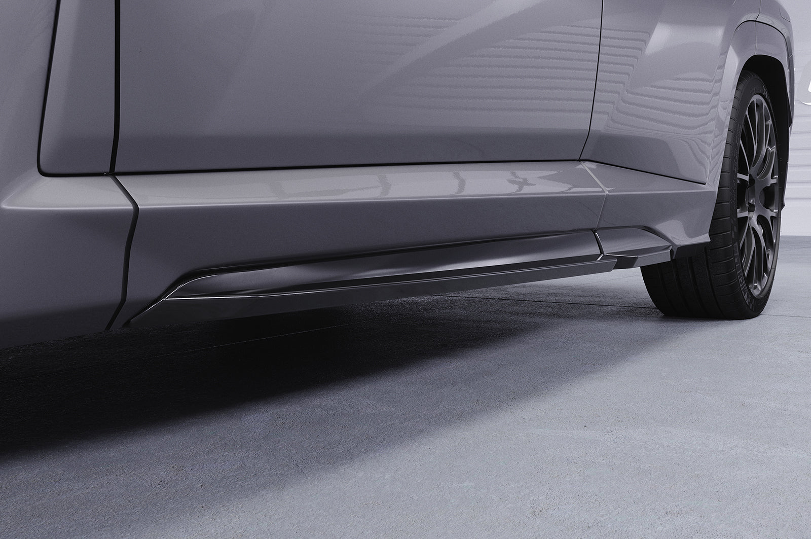 CSR Seitenschweller mit ABE für Hyundai Tucson 4 (NX4) N-Line SS570-C Carbon Look Hochglanz (keine Lackierung erforderlich)