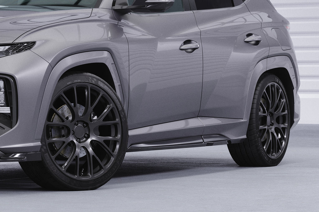 CSR Seitenschweller mit ABE für Hyundai Tucson 4 (NX4) N-Line SS570-L Unlackiert roh (Lackierung erforderlich)