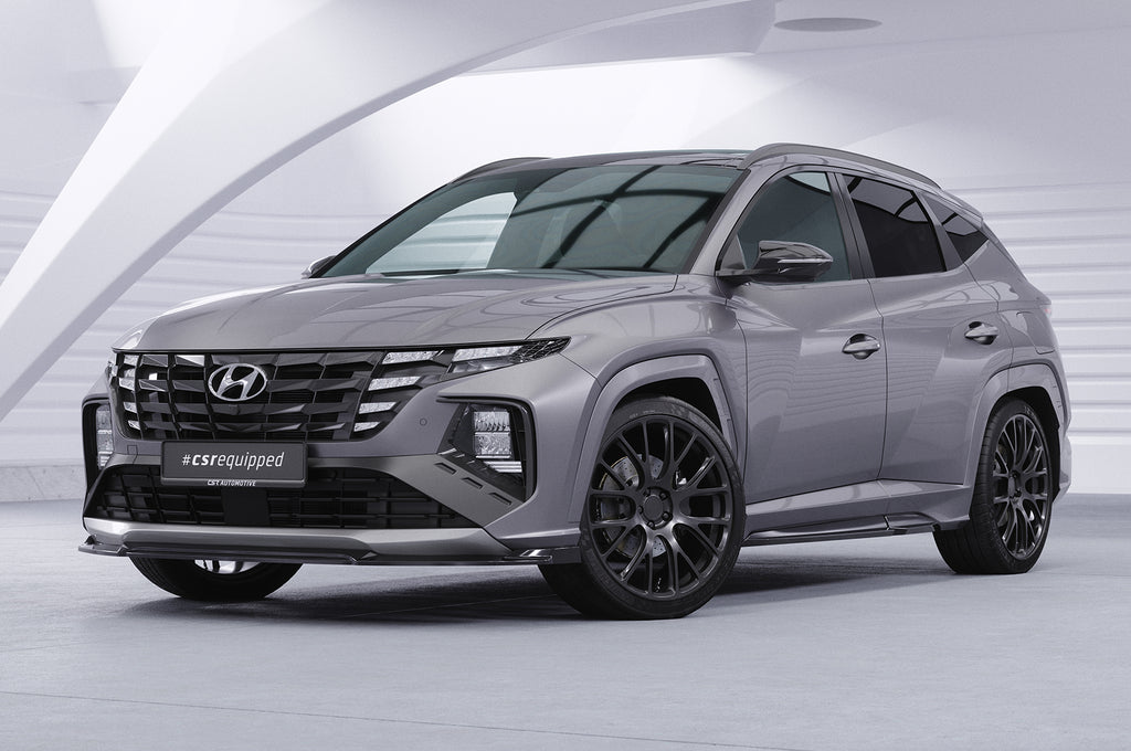 CSR Seitenschweller mit ABE für Hyundai Tucson 4 (NX4) N-Line SS570-C Carbon Look Hochglanz (keine Lackierung erforderlich)