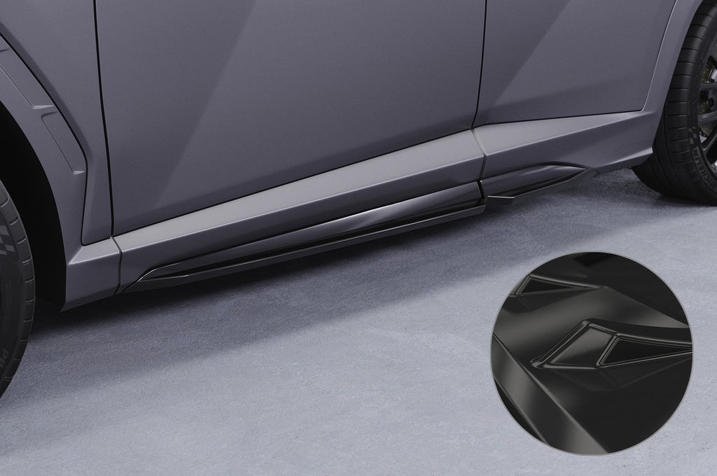 CSR Seitenschweller mit ABE für Hyundai Tucson 4 (NX4) N-Line SS570-G Glossy schwarz Hochglanz (keine Lackierung erforderlich)
