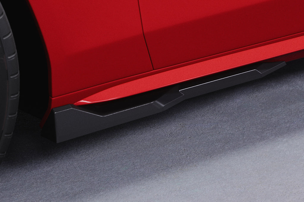 CSR Seitenschweller mit ABE für Audi A4 / S4 B8 (Typ 8K) SS571-C Carbon Look Hochglanz (keine Lackierung erforderlich)