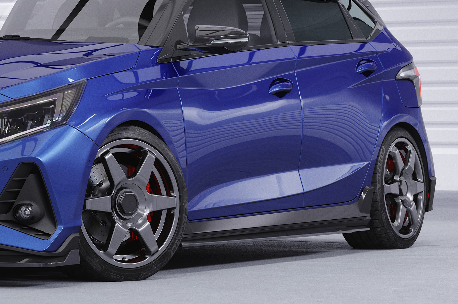 CSR Seitenschweller mit ABE für Hyundai I20 (BC3) N-Line SS574-L Unlackiert roh (Lackierung erforderlich)