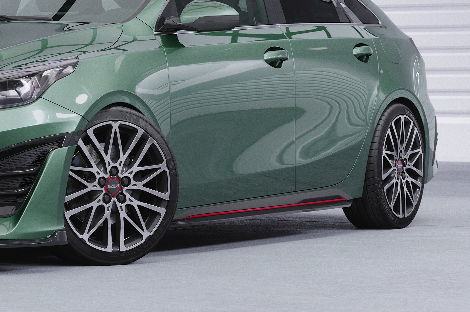 CSR Seitenschweller mit ABE für Kia Pro Ceed (CD) GT SS575-L Unlackiert roh (Lackierung erforderlich)