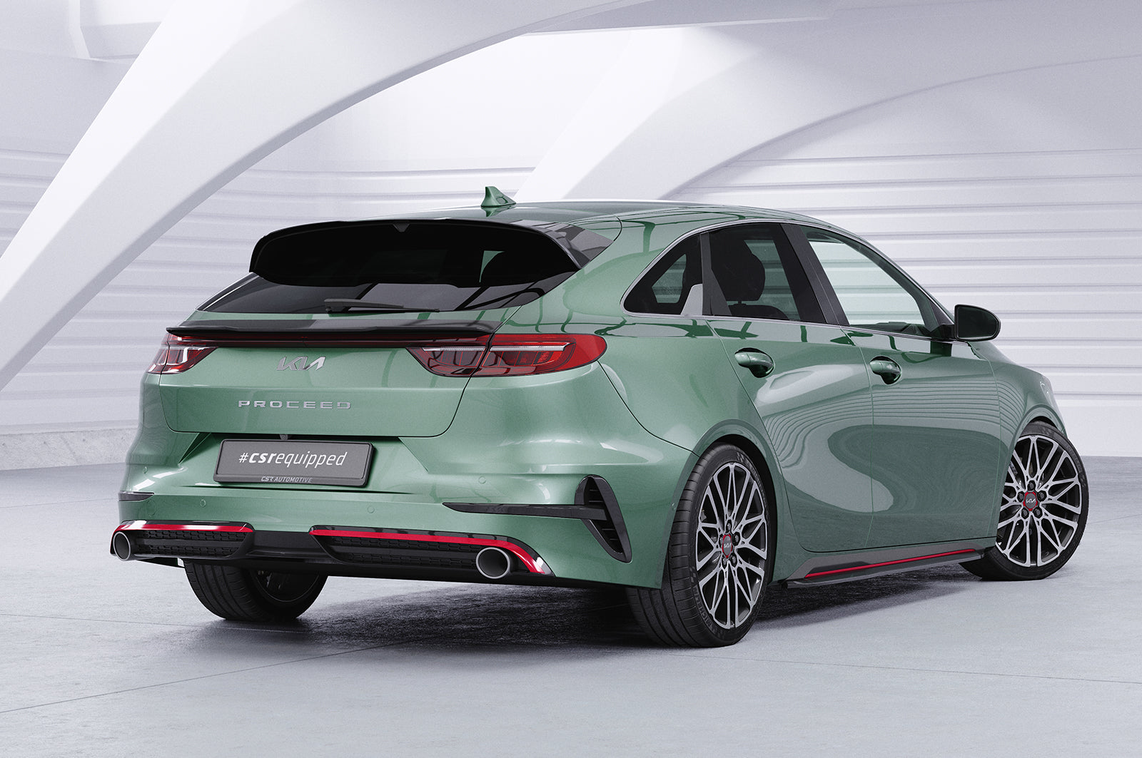 CSR Seitenschweller mit ABE für Kia Pro Ceed (CD) GT SS575-L Unlackiert roh (Lackierung erforderlich)