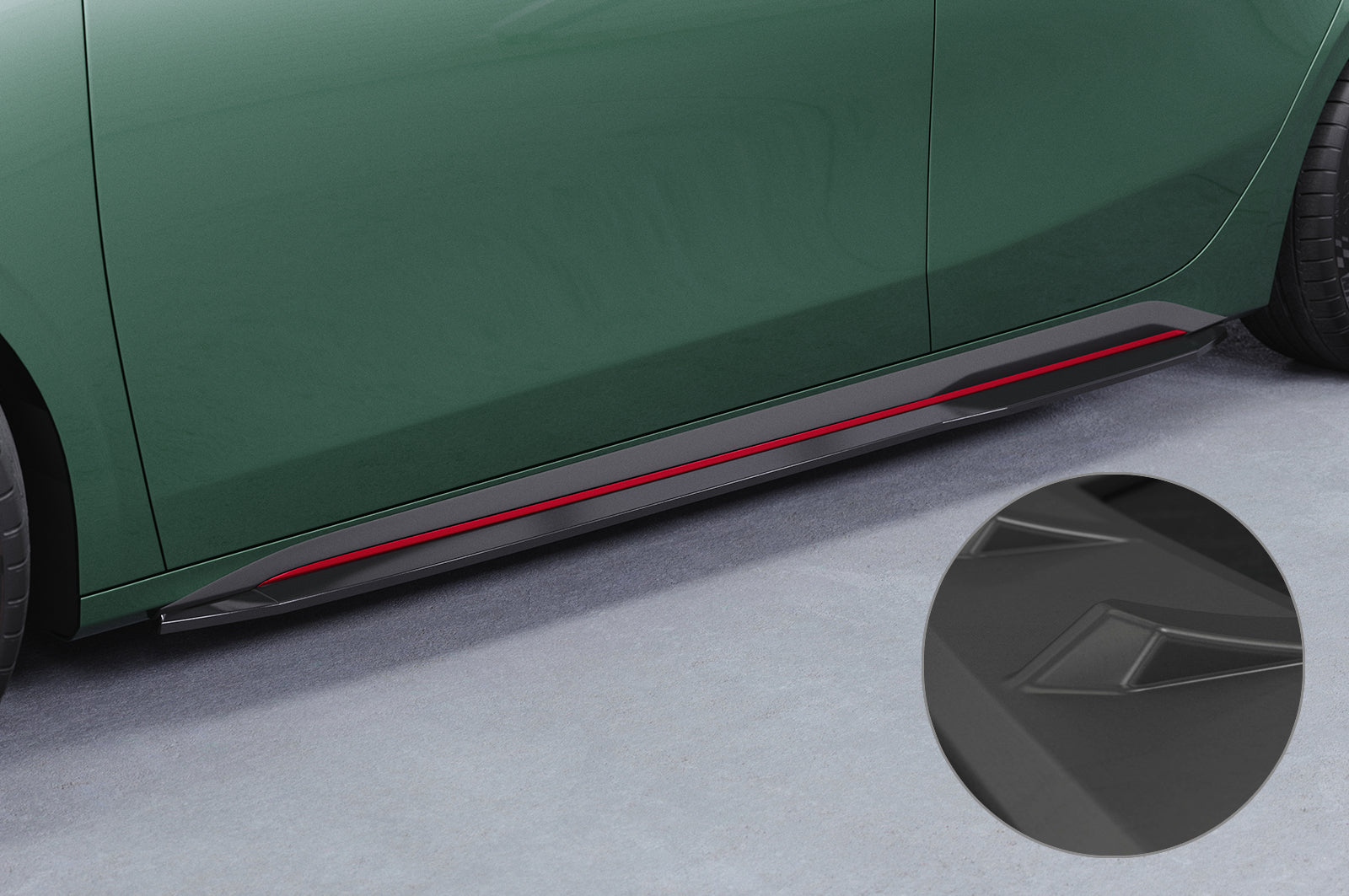 CSR Seitenschweller mit ABE für Kia Pro Ceed (CD) GT SS575-L Unlackiert roh (Lackierung erforderlich)