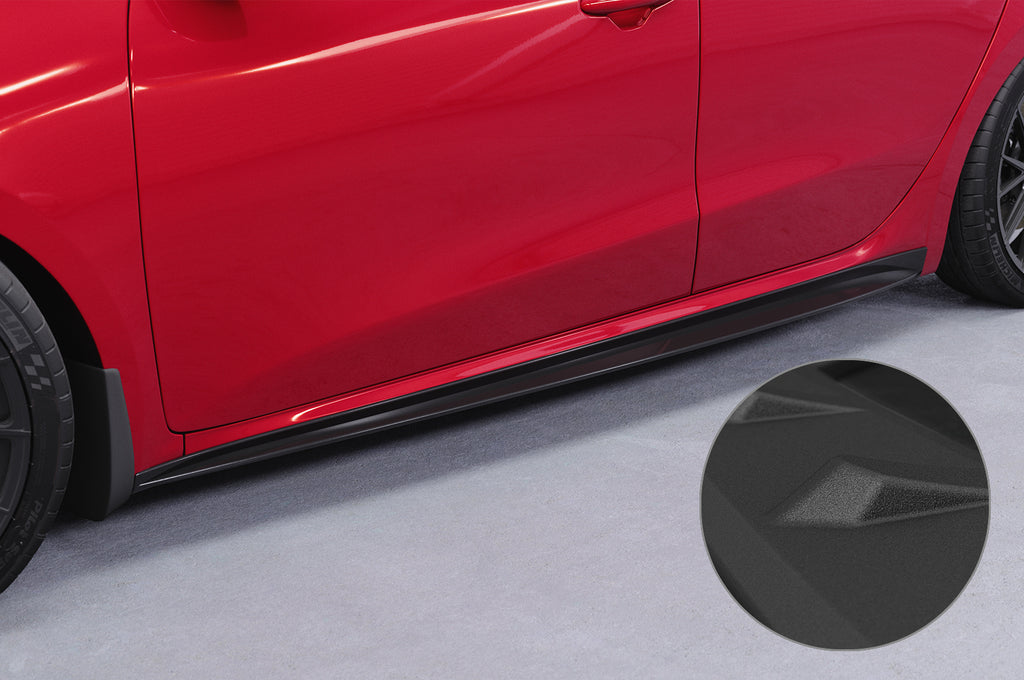 CSR Seitenschweller mit ABE für Kia Ceed / Pro Ceed (JD) GT SS576-S Strukturiert schwarz matt (keine Lackierung erforderlich)