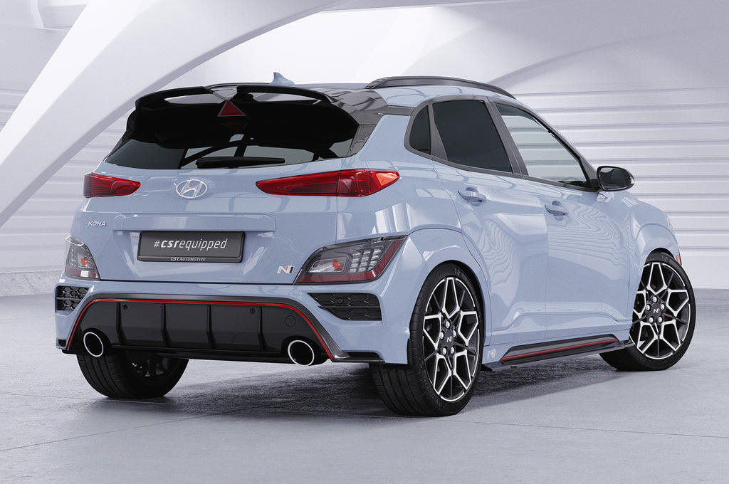 CSR Seitenschweller mit ABE für Hyundai Kona (1.Gen) N/N-Line SS577-G Glossy schwarz Hochglanz (keine Lackierung erforderlich)