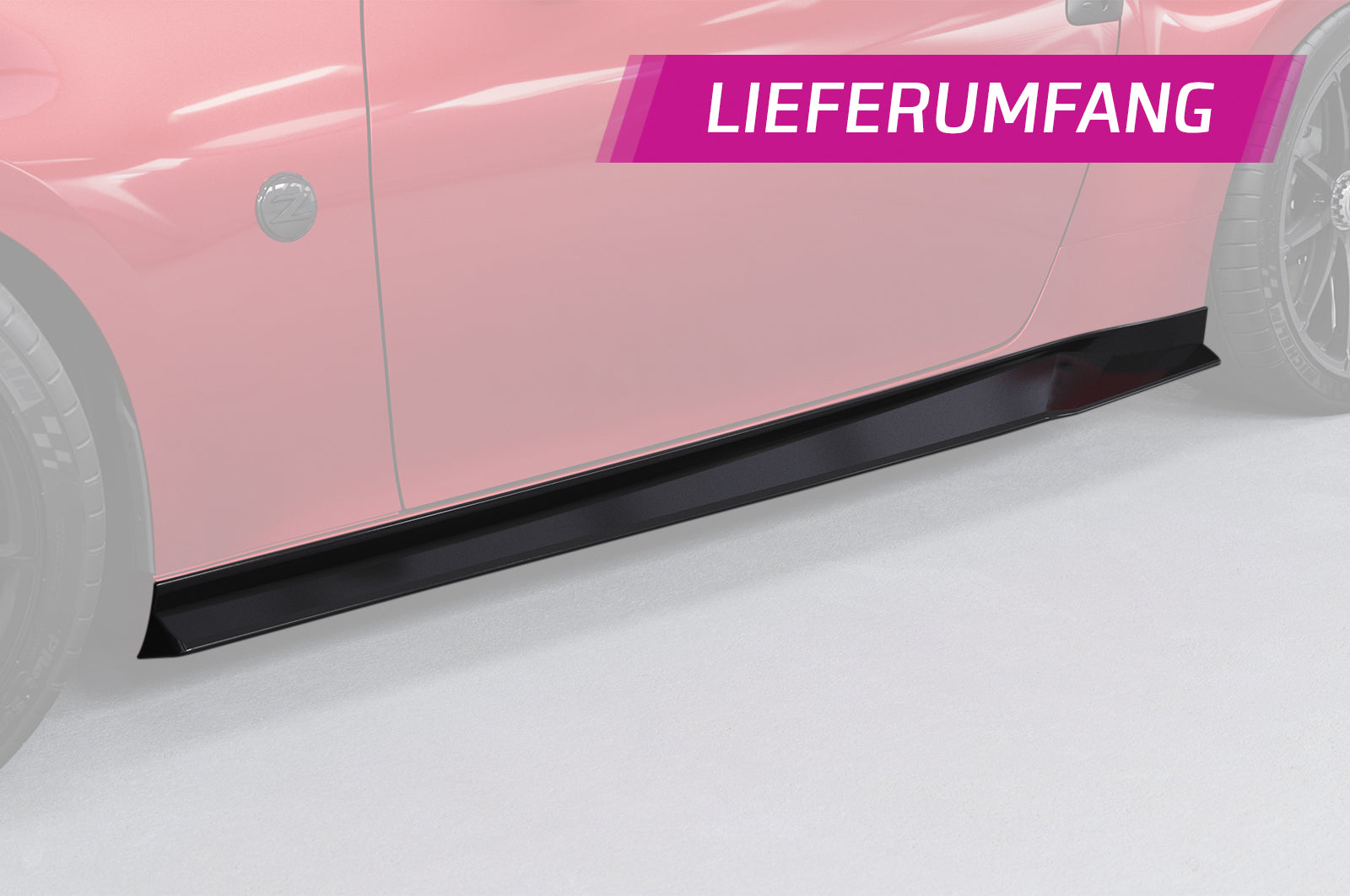 CSR Seitenschweller mit ABE für Nissan 370Z (Z34) SS579-L Unlackiert roh (Lackierung erforderlich)