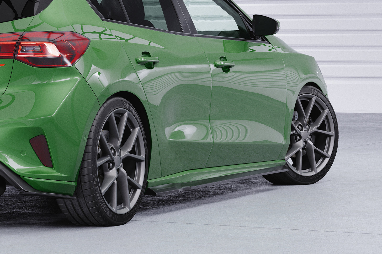 CSR Seitenschweller mit ABE für Ford Focus MK4 ST / ST-Line SS580-L Unlackiert roh (Lackierung erforderlich)