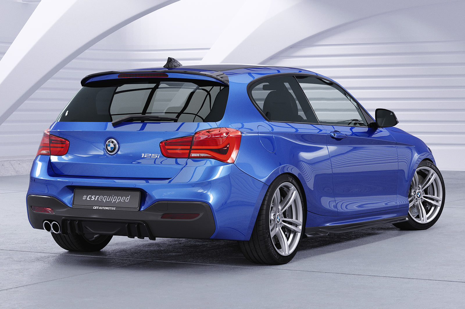 CSR Seitenschweller mit ABE für BMW 1er F21 M-Paket SS592-G Glossy schwarz Hochglanz (keine Lackierung erforderlich)