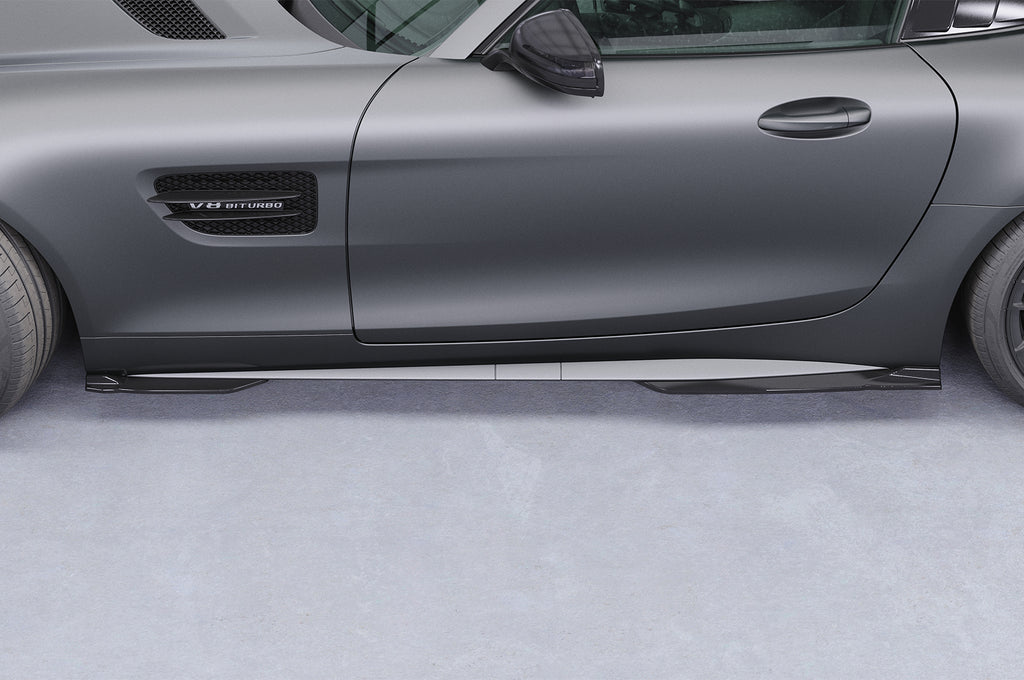 CSR Seitenschweller mit ABE für Mercedes Benz AMG GT (190) SS598-C Carbon Look Hochglanz (keine Lackierung erforderlich)