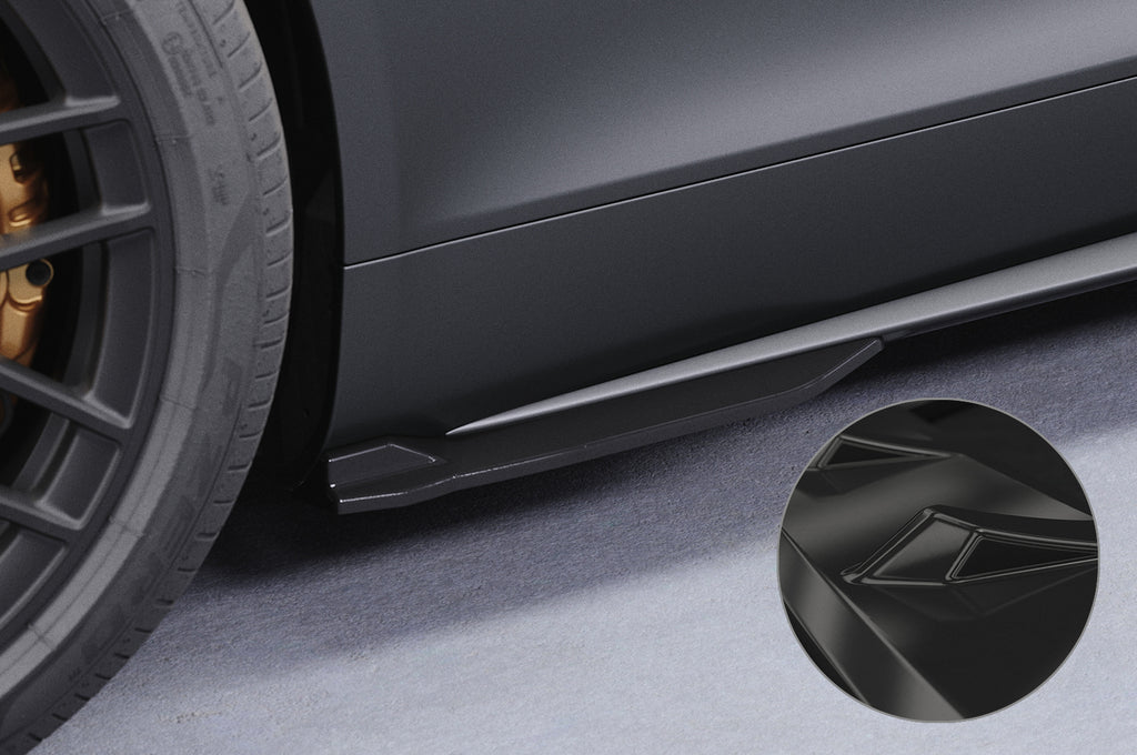 CSR Seitenschweller mit ABE für Mercedes Benz AMG GT (190) SS598-G Glossy schwarz Hochglanz (keine Lackierung erforderlich)