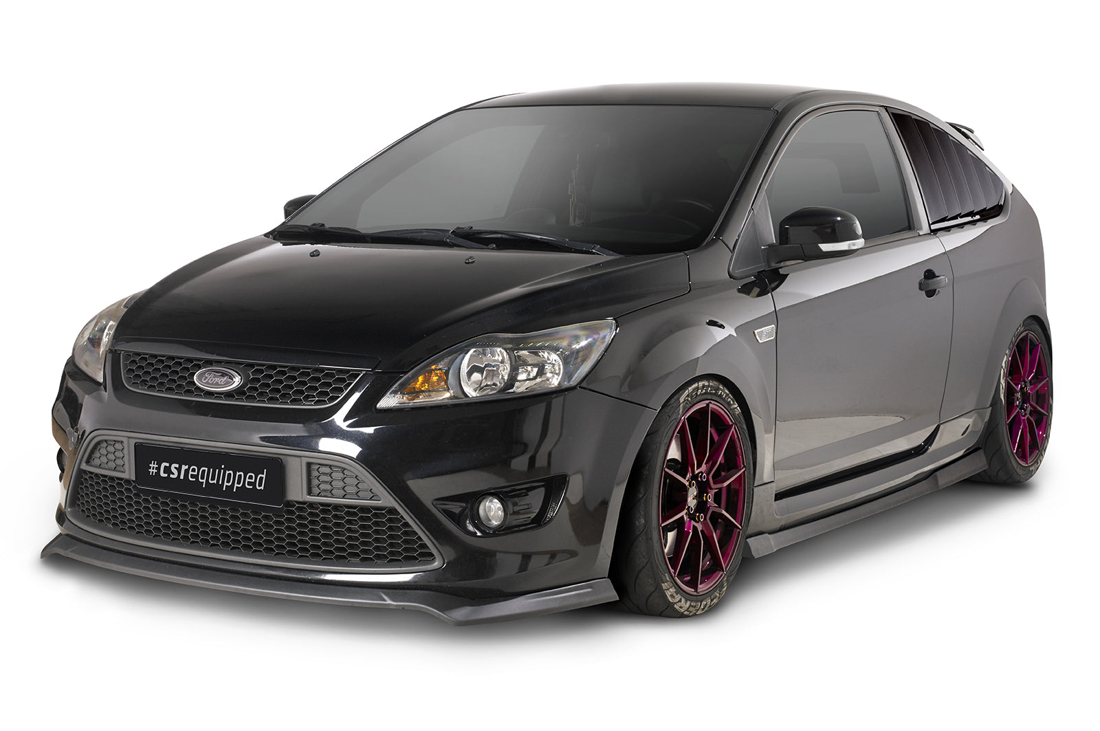 CSR Seitenscheibenblenden mit ABE für Ford Focus MK2 3-Türer SSB002